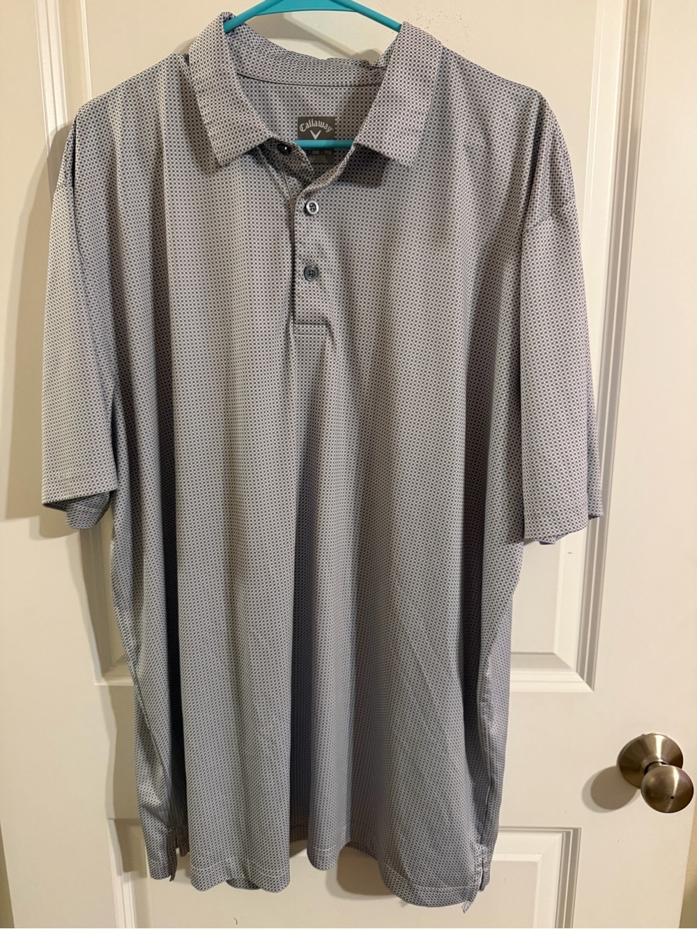 Callaway Men's Blue and Gray Polo Shirt